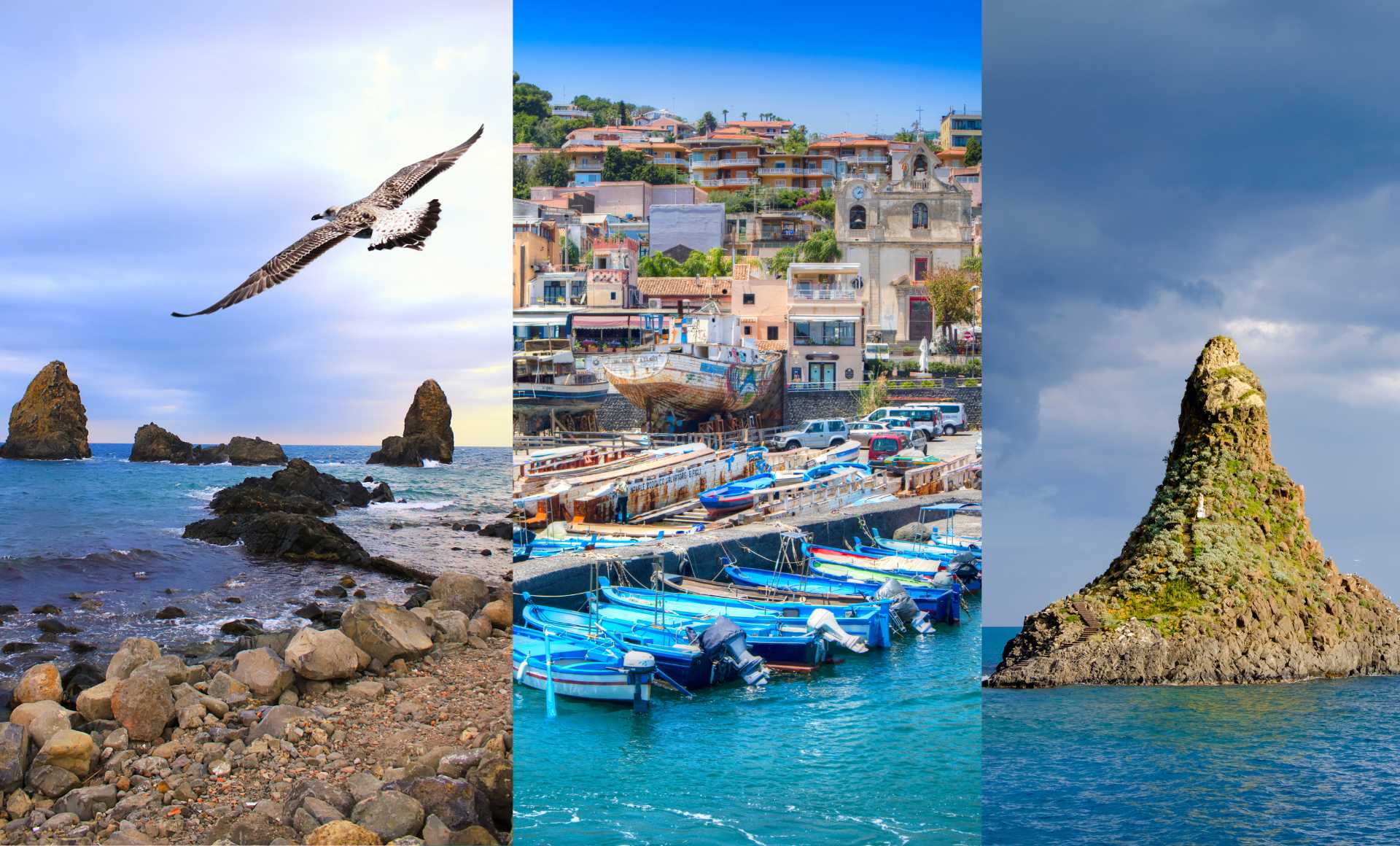 Guía de viaje a Sicilia, qué ver en Catania, guía de viaje a Catania, Sicilia en transporte público. Itinerario de Viaje a Sicilia, Itinerario de viaje Catania, cosas que hacer cerca de Catania. Aci Castello y Aci Trezza, visita de un día desde Catania