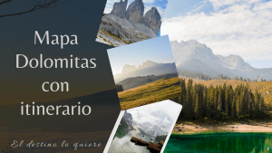 Itinerario Dolomitas Mapa