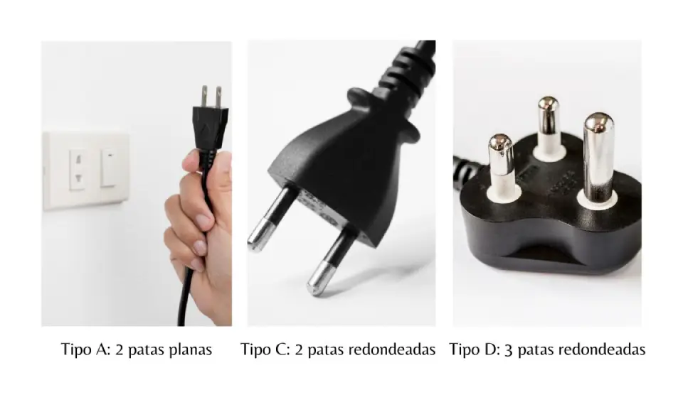 Tipos de enchufes de viaje