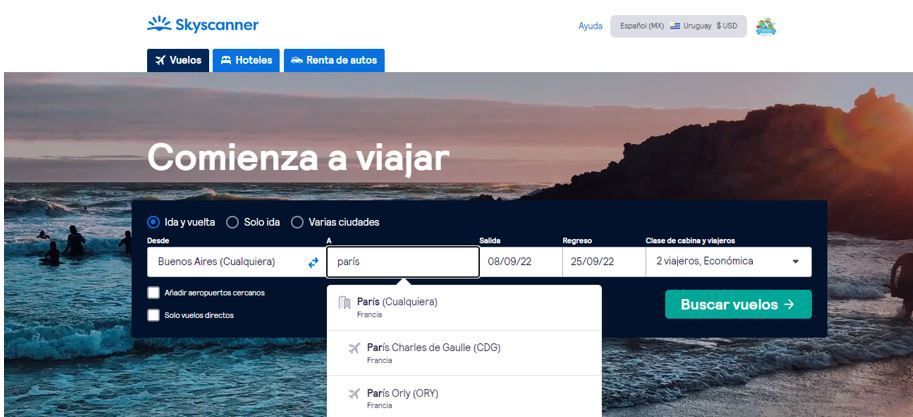 skyscanner buscador de vuelos