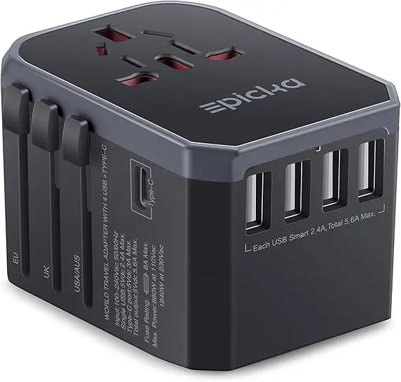 enchufe adaptador de viaje