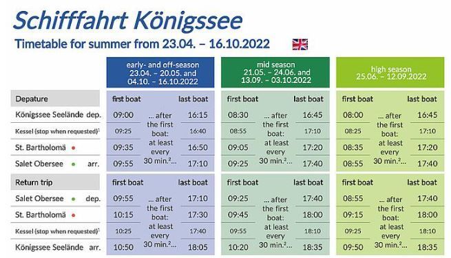 horarios lago kognissee